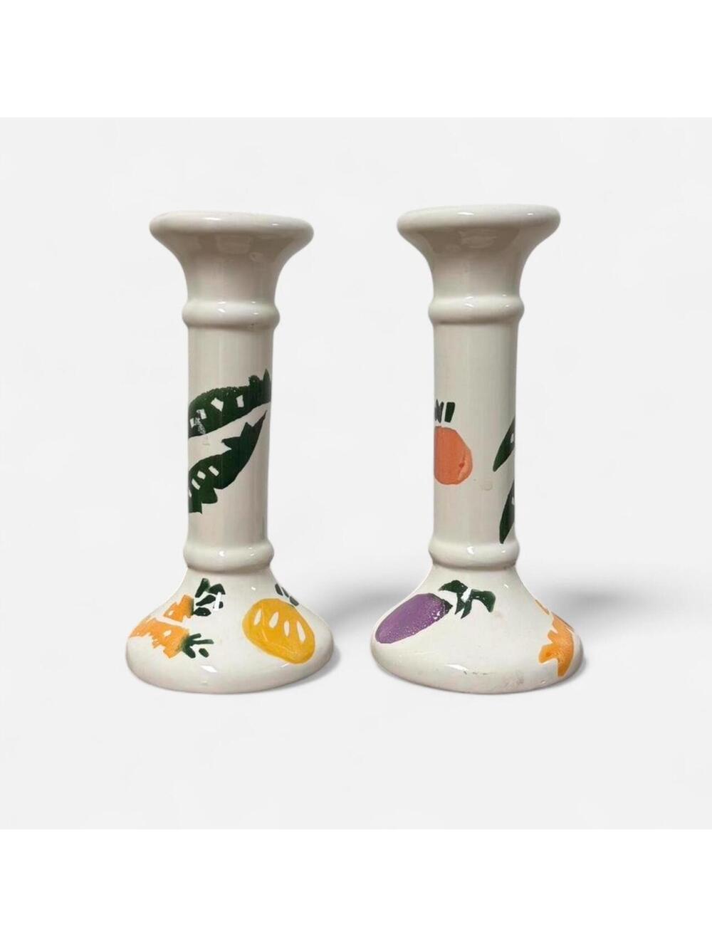 Vintage Fruit and Veg Candle Holders